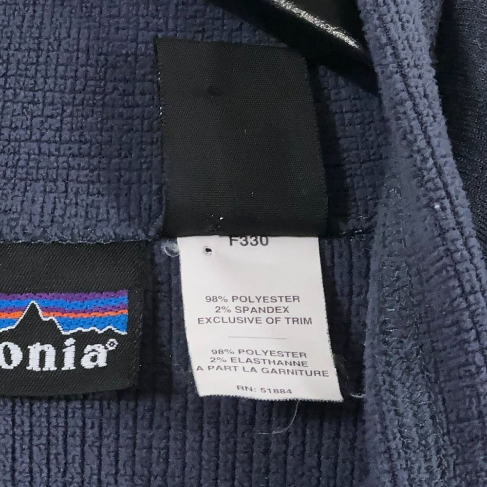 Patagonia Vintage Made in USA R.5 Regulator Polartec Fleece 1/2 Zip Men's XL - Picture 5 of 9